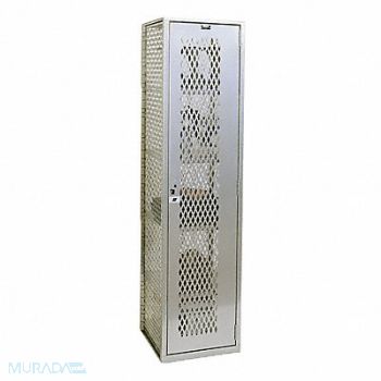 HALLOWELL Lckr 1x1Lckr LGry 74.75 x18.75 x18 Assm, 1AEL7