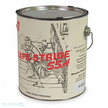 WOOSTER Anti-Skid Paint Black 1 gal Can, 1AJZ3