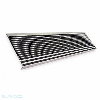 WOOSTER Stair Tread Black 48in W Extruded Alum, 1AJZ8