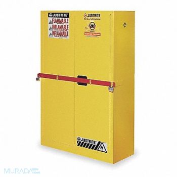 JUSTRITE K3023 Flammable Safety Cabinet 45 gal Yellow, 1AKG3