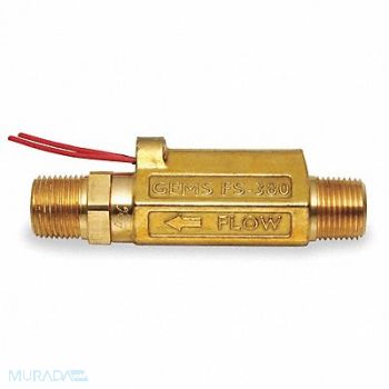 GEMS SENSORS Liquid Flow Switch Piston SPST 20VA, 1ALY3