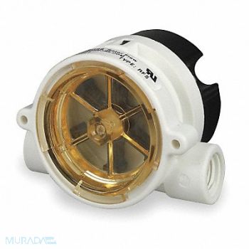 GEMS SENSORS Liquid Flow Switch Rotor SPDT 35mA/95mA, 1AMB7