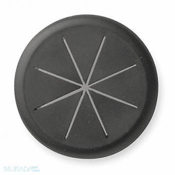 MASTER CASTER Flexible Grommet Desk 2-3/8 In Dia Blk, 1APU1