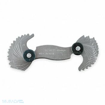 MITUTOYO Thread Pitch Gauge Set Thread Ang 60 deg, 1ARB4