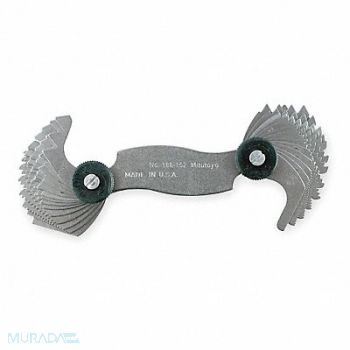 MITUTOYO Thread Pitch Gauge Set Thread Ang 60 deg, 1ARB7