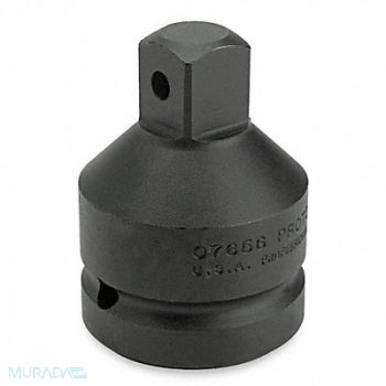 PROTO Impct Skt Adpt Steel Blk Oxd 1 in, 1AX66