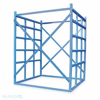 VESTIL Horizontal Bar Rack Starter 60 H Blue, 1BBX1