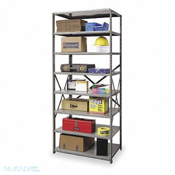 HALLOWELL Metal Shlvng Cap 500 lb 24inx84inx36in, 1BGL7