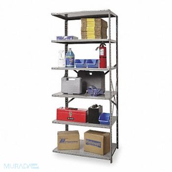 HALLOWELL Metal Shlvng Cap 350 lb 24inx84inx48in, 1BKL3