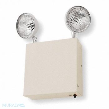 LITHONIA LIGHTING Emrg Lght Steel Lead Calc 9W Incndst, 2XLG1