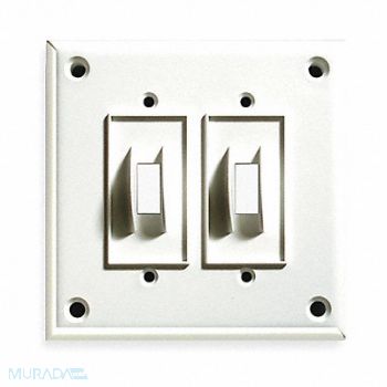CORTECH Tiger Plate Security Wall Plate 2 Gang, 1CFC7
