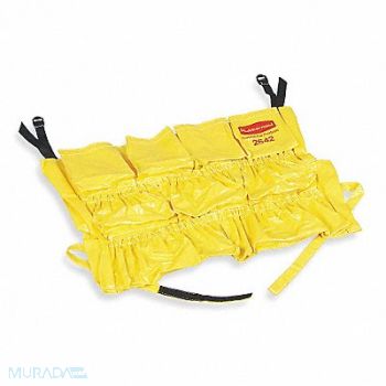 RUBBERMAID COMMERCIAL PRODUCTS Receptacle Caddy Bag 20 in L Yellow, 1CG18