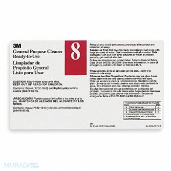 TOLCO Secondary Bottle Label Gloss Paper PK12, 1CJ88