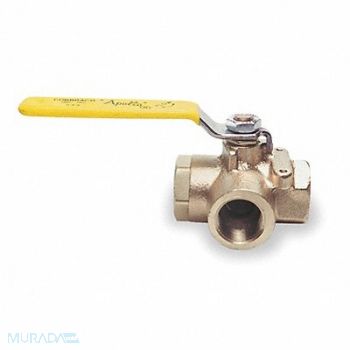 APOLLO Bronze Ball Valve 3-Way FNPT 2 in, 1CKG7