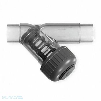 GF PIPING SYSTEMS Y Strainer 20 mesh PVC, 1CLT7