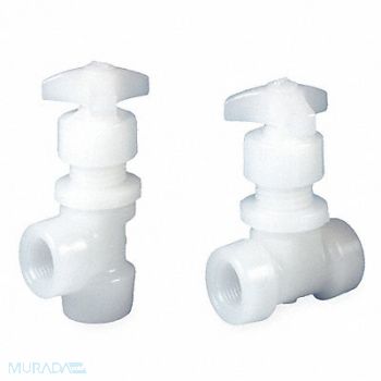 GF PIPING SYSTEMS Needle Valve Straight PVDF 1/2 in FNPT, 1CMA1
