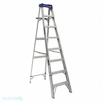 LOUISVILLE Stepladder Aluminum 8 ft H 250 lb Cap., 1CMR9
