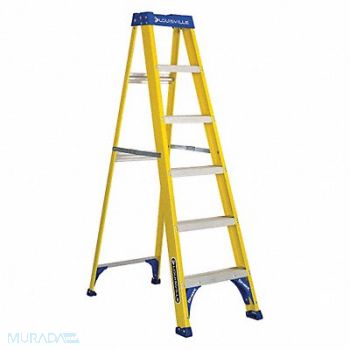 LOUISVILLE Stepladder Fiberglass 6 ft H 250 lb Cap, 1CMT3