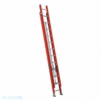 LOUISVILLE Extension Ladder Fiberglass 24 ft IA, 1CMV8