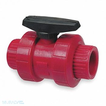 CHEMTROL Kynar(R) Ball Valve Inline FNPT 2 in, 1CRU5