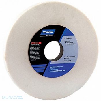 NORTON Grinding Wheel T1 6x1/2x1.25 AO 80G PK5, 1CTZ4