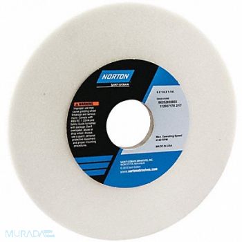 NORTON Grinding Wheel T1 6x1/4x1.25 AO 60G PK5, 1CUA1