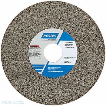 NORTON Grinding Wheel T1 7x1/2x1-1/4 AO 46G PK5, 1CUE9