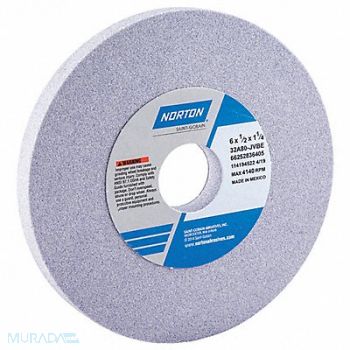 NORTON Grinding Wheel T1 6x1/2x1-1/4 AO 80G PK5, 1CUK1