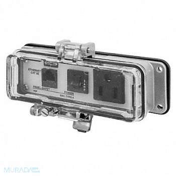 HUBBELL WIRING DEVICE-KELLEMS Access Port Power And Data NEMA 12/4, 1CXF9