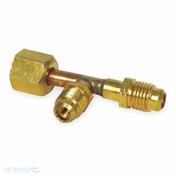 RANCO 1/4 Access Valve Tee w/ Flare Nut Brass, 1CXH1