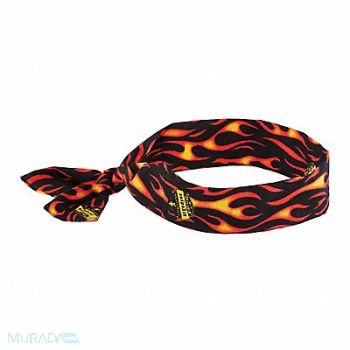 CHILL-ITS BY ERGODYNE Cooling Bandana Flames Universal, 1CXK4