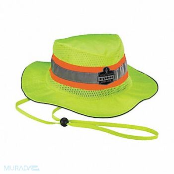 GLOWEAR BY ERGODYNE Ranger Hat Hi-Vis Lime L/XL, 1CXL1