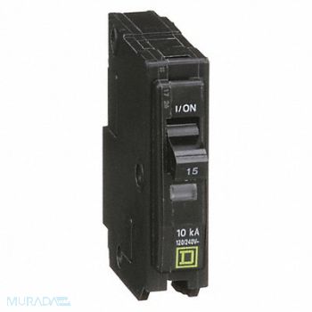 SQUARE D Circuit Breaker 15A Plug In 120/240V 1P, 1D230