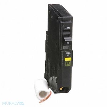 SQUARE D Circuit Breaker 15A Plug In 120V 1P, 1D231