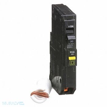SQUARE D Circuit Breaker 30A Plug In 120V 1P, 1D240