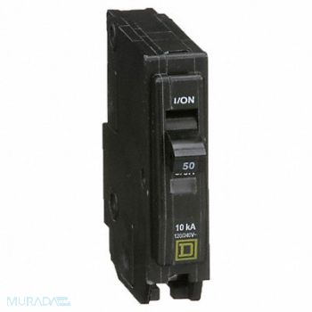 SQUARE D Circuit Breaker 50A Plug In 120/240V 1P, 1D244