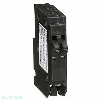SQUARE D Circuit Breaker 15A Plug In 120/240V 1P, 1D245