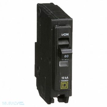 SQUARE D Circuit Breaker 60A Plug In 120/240V 1P, 1D246