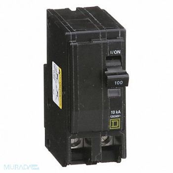 SQUARE D Circuit Breaker 100A Plug In 120/240V 2P, 1D251