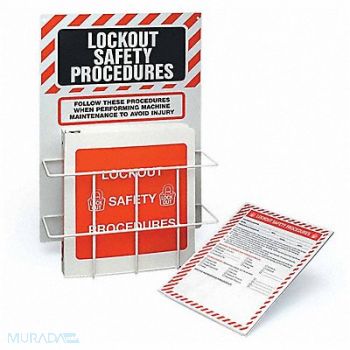 BRADY Lockout Safety Procedure Station, 1D303