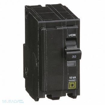 SQUARE D Circuit Breaker 30A Plug In 120/240V 2P, 1D307