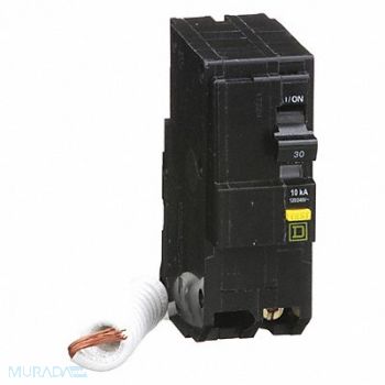 SQUARE D Circuit Breaker 30A Plug In 120/240V 2P, 1D308