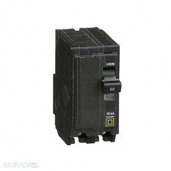 SQUARE D Circuit Breaker 50A Plug In 120/240V 2P, 1D313