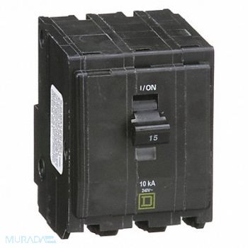 SQUARE D Circuit Breaker 15A Plug In 120/240V 3P, 1D321