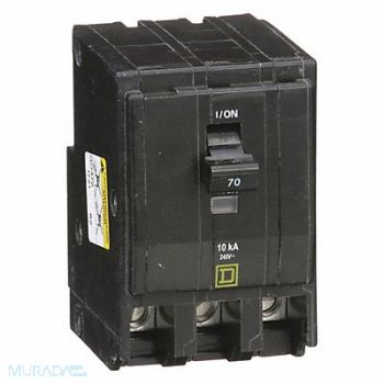 SQUARE D Circuit Breaker 70A Plug In 120/240V 3P, 1D329