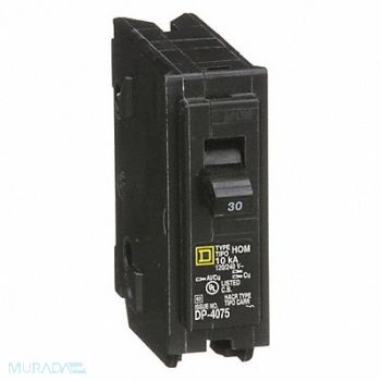 SQUARE D Circuit Breaker 30A Plug In 120V 1P, 1D344
