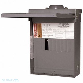 SQUARE D Load Center 100A Lug 1 Phase 8 Spaces, 1D423