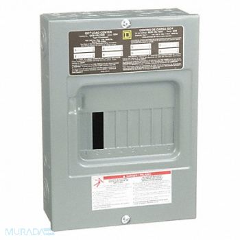 SQUARE D Load Center 100A Lug 1 Phase 8 Spaces, 1D424