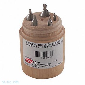 KEO Center Drill Set Carbide Wire, 4FUA4