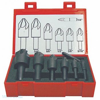 KEO Countersink Set 7 PC 6 FL 120 Deg HSS, 4FVD8